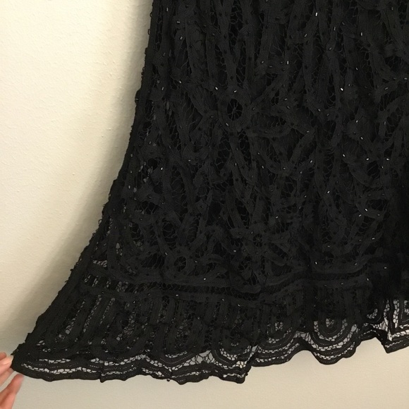 Etoile Evening Collection Crochet Mini Dress 100% Rayon Size M - Picture 6 of 14